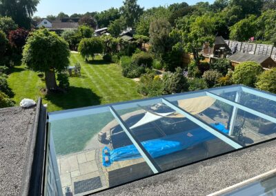 Architectural glass roof enclosure