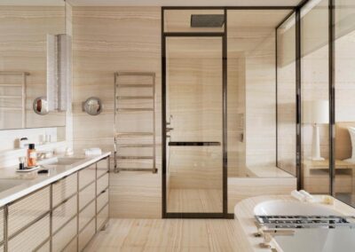 Luxury bedroom suite with premium glazing
