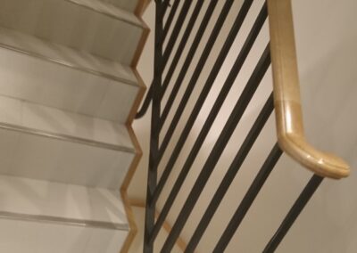 Bespoke metalwork staircase balustrade