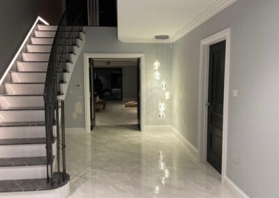 Luxury marble hallway
